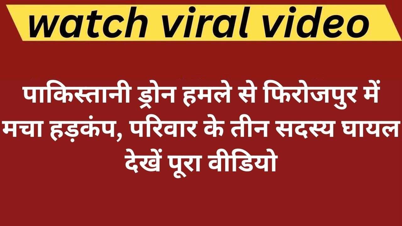 पाकिस्तानी ड्रोन हमले से फिरोजपुर में मचा हड़कंप (1)